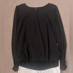 (3 for $30) LOFT (small) Black long sleeved blouse